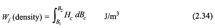 Energy Density Formula in Magnetic Circuit