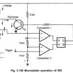 Monostable Multivibrator Using IC 555