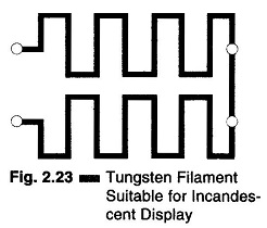 Incandescent Display using 16 Segment