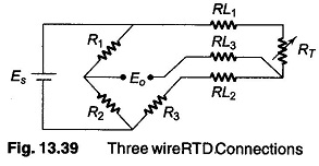 Three Wire RTD Connections