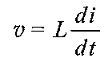 Inductance Formula in terms of Voltage and Current