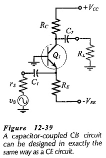 Capacitor Coupled Common Base Amplifier