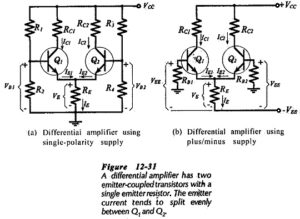 Differential Amplifier Circuit using Transistors | Design Calculations