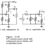 FET Common Source Amplifier with Unbypassed Source Resistors