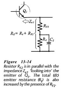 Two Stage CE Amplifier using Series Voltage Negative Feedback