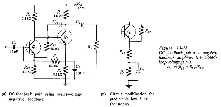 Two Stage Direct Coupled BJT Amplifier Circuit