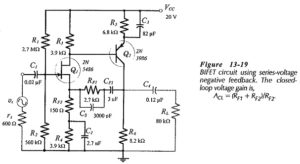 Two Stage Direct Coupled BJT Amplifier Circuit