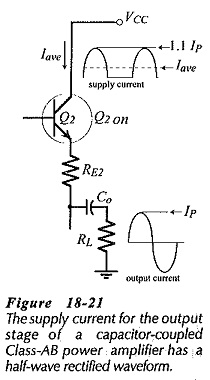 Capacitor Coupled Class AB Output Stage