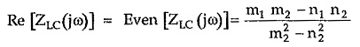 LC Immittance Function