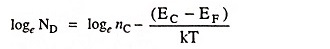 Fermi Level in an N-Type Extrinsic Semiconductor