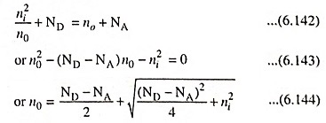 Charge Neutrality Equation in Semiconductor