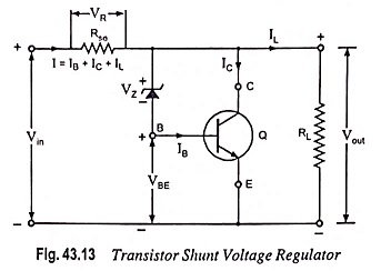 Transistor Shunt Voltage Regulator