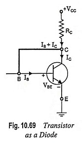 Transistor as a Diode