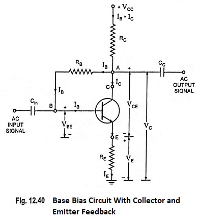 Base Bias Circuit With Collector and Emitter Feedback