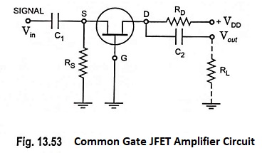 Common Gate JFET Amplifier Circuit