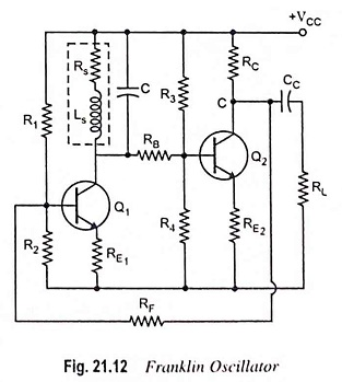Franklin Oscillator Circuit Diagram