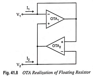 OTA Circuit for Realization for a Floating Resistor
