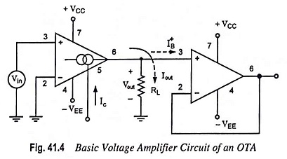 OTA Voltage Amplifier Circuit