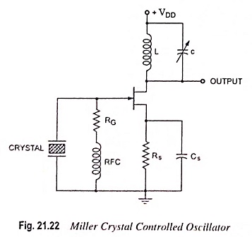 Miller crystal controlled oscillator