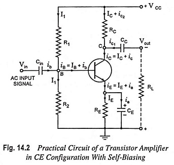 Single Stage Transistor Amplifier Practical Circuit