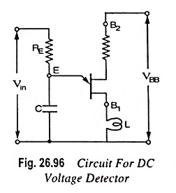 UJT as Over Voltage Detector Circuit Diagram