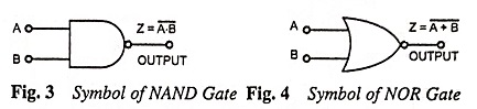 NAND gate and NOR gate